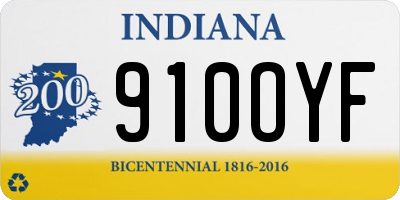 IN license plate 910OYF