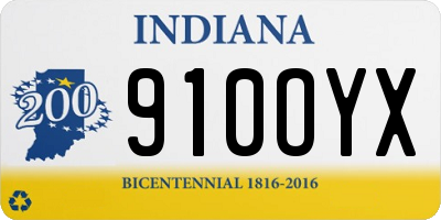 IN license plate 910OYX