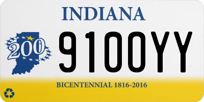 IN license plate 910OYY