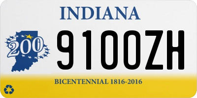 IN license plate 910OZH