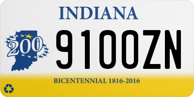 IN license plate 910OZN