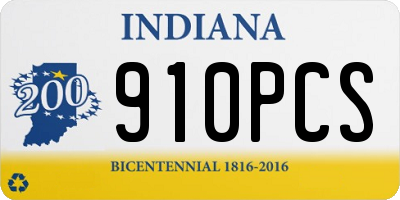 IN license plate 910PCS
