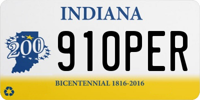 IN license plate 910PER