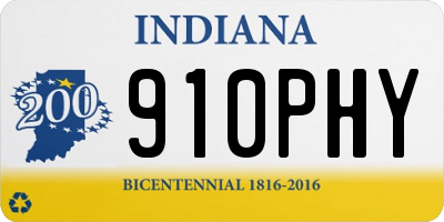 IN license plate 910PHY