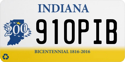 IN license plate 910PIB