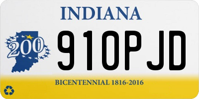 IN license plate 910PJD