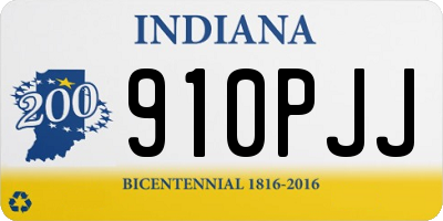 IN license plate 910PJJ