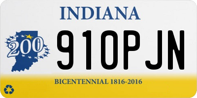 IN license plate 910PJN