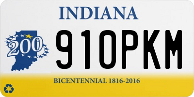 IN license plate 910PKM