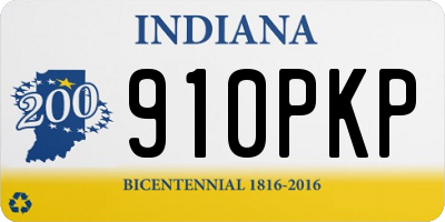 IN license plate 910PKP