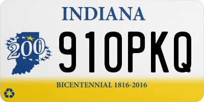 IN license plate 910PKQ