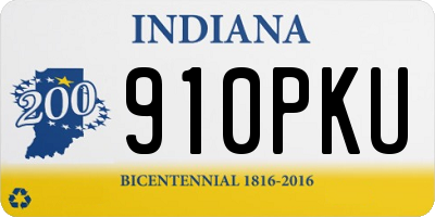 IN license plate 910PKU