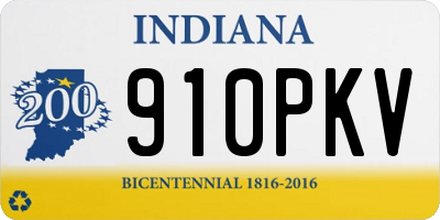 IN license plate 910PKV