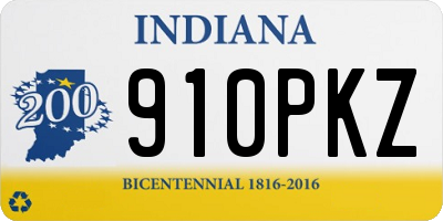 IN license plate 910PKZ
