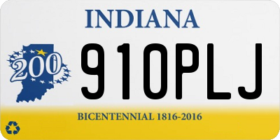 IN license plate 910PLJ