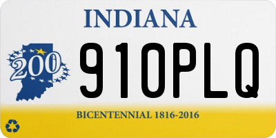 IN license plate 910PLQ