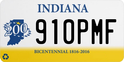 IN license plate 910PMF