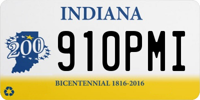 IN license plate 910PMI