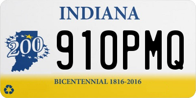 IN license plate 910PMQ
