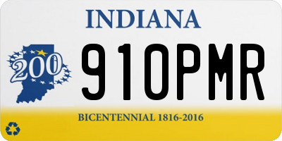 IN license plate 910PMR