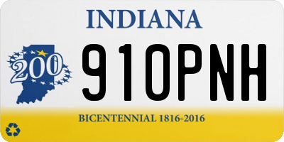 IN license plate 910PNH