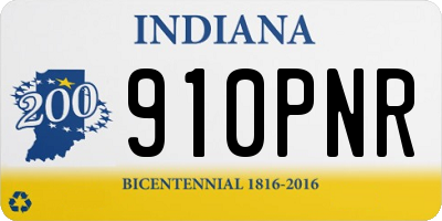 IN license plate 910PNR
