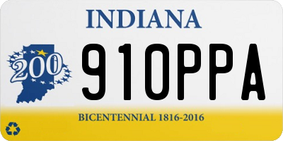 IN license plate 910PPA