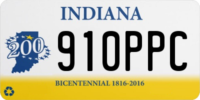 IN license plate 910PPC