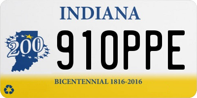 IN license plate 910PPE