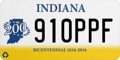 IN license plate 910PPF