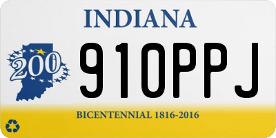 IN license plate 910PPJ