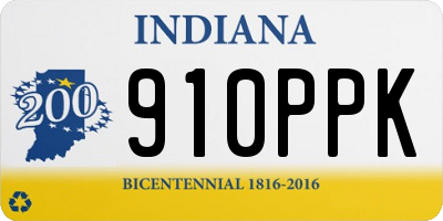 IN license plate 910PPK
