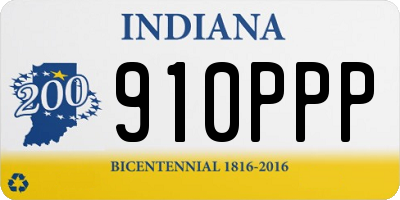 IN license plate 910PPP