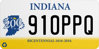 IN license plate 910PPQ