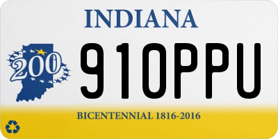 IN license plate 910PPU