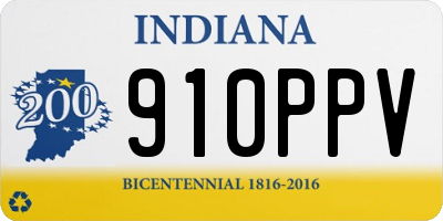 IN license plate 910PPV