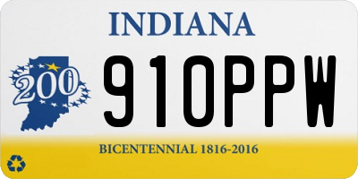 IN license plate 910PPW