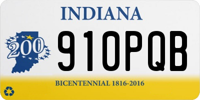 IN license plate 910PQB