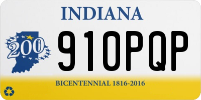 IN license plate 910PQP