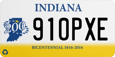 IN license plate 910PXE