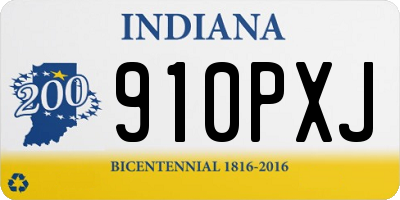 IN license plate 910PXJ