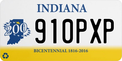 IN license plate 910PXP