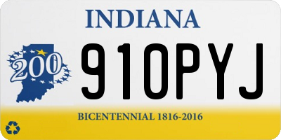 IN license plate 910PYJ