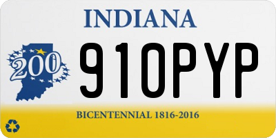 IN license plate 910PYP