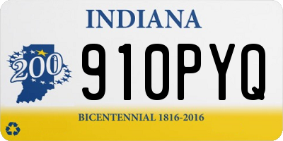 IN license plate 910PYQ