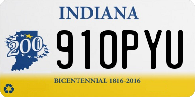 IN license plate 910PYU