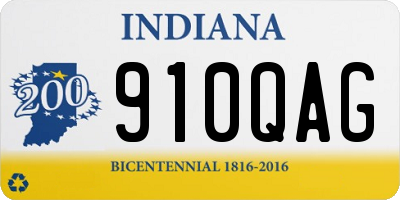 IN license plate 910QAG