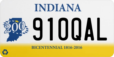 IN license plate 910QAL