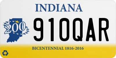 IN license plate 910QAR