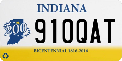 IN license plate 910QAT
